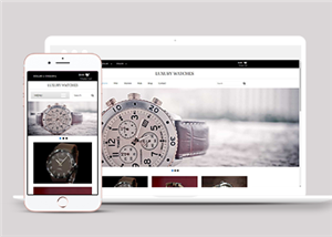 宽屏高端手表企业网上在线销售网站模板