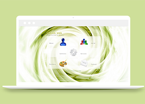 网格分类聚焦焦点创意主题分类网站模板