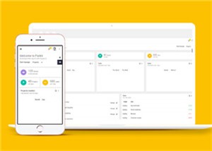 html5自适应扁平仪表盘后台网站模板