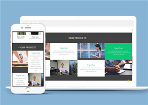 响应式商业贸易服务展示通用网页模板下载