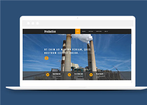 简洁工业生产建筑公司网站模板下载