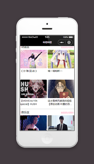 哔哩哔哩视频在线观看微信小程序源码下载