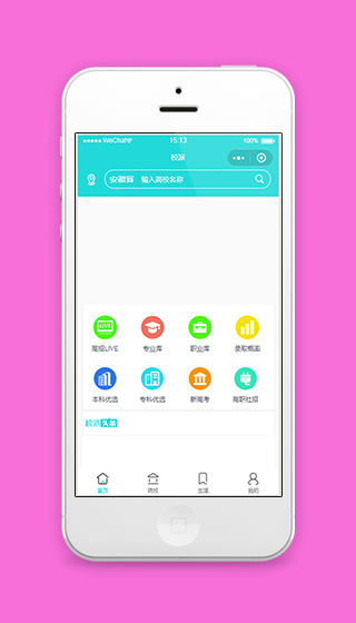 精致图标功能校派微信优选校园服务宣传源码