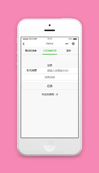 今日消费额记录消费说明笔记程序源码下载