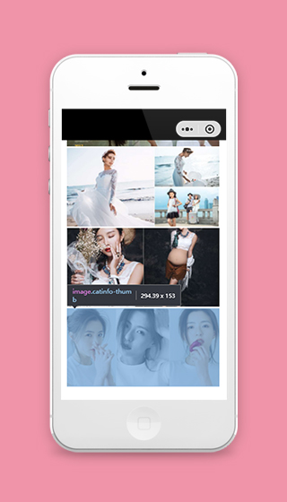 摄影小程序写真作品内容页模板下载