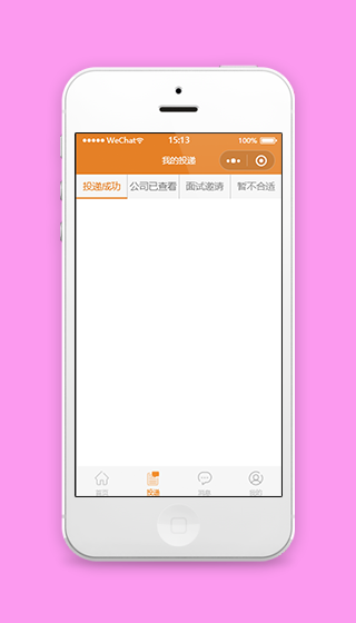 分栏式个人投递信息记录查询招聘程序源码