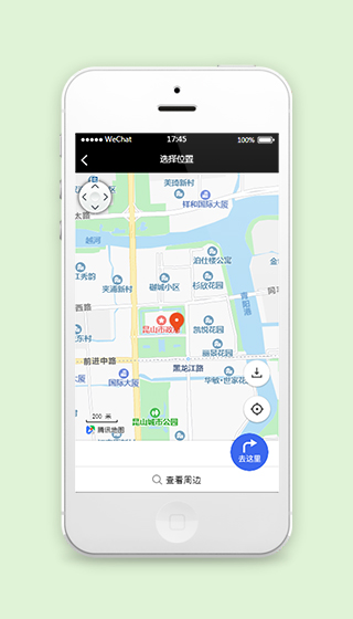 发型设计预约小程序地图导航页面模板