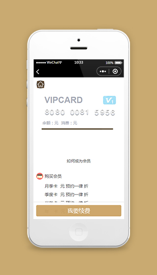 小程序vip续费充值页面模板样式下载