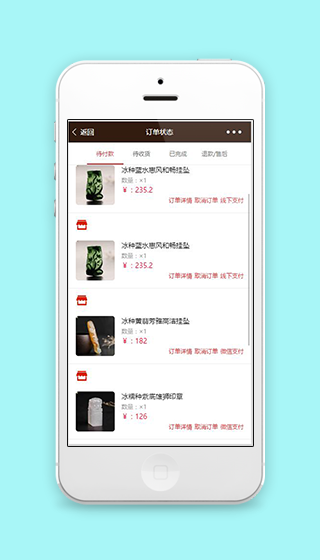 简约图文排版订单状态查询页程序源码