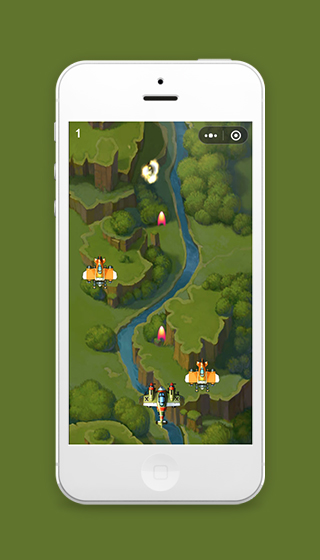 射击游戏类微信仿雷霆战机游戏小程序